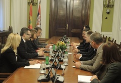 18 June 2014 National Assembly Speaker in meeting the Montenegrin Deputy Prime Minister and Minister of Foreign Affairs and European Integration 